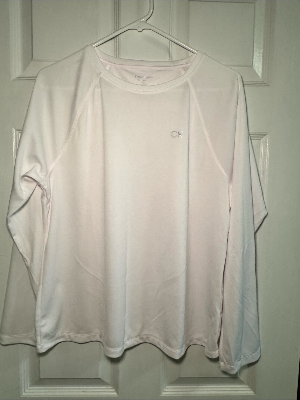 Calvin Klein Pale Pink Long Sleeve Crew Top